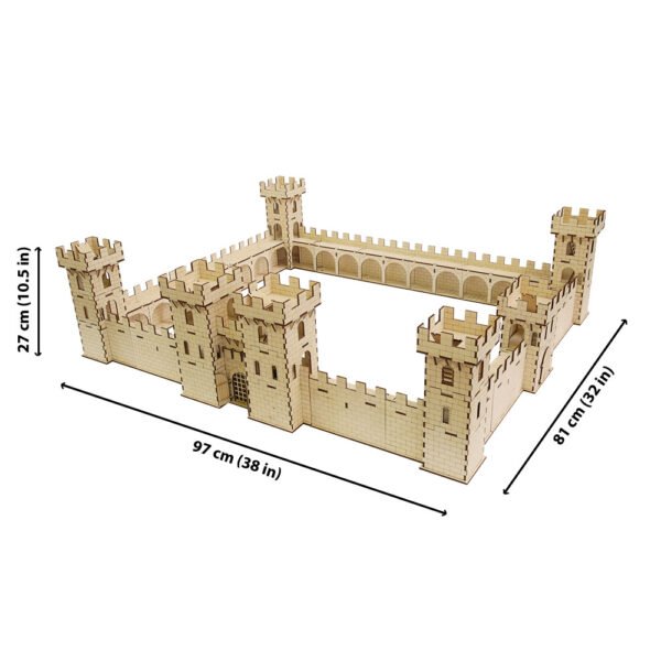 Puidust mängukindlus Reval - Mõõtmed - Wooden toy castle